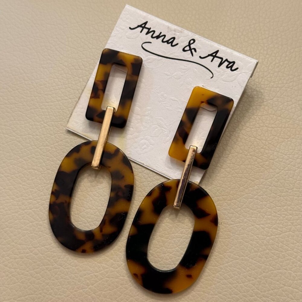 Chic Leopard Earrings by Anna & Ava